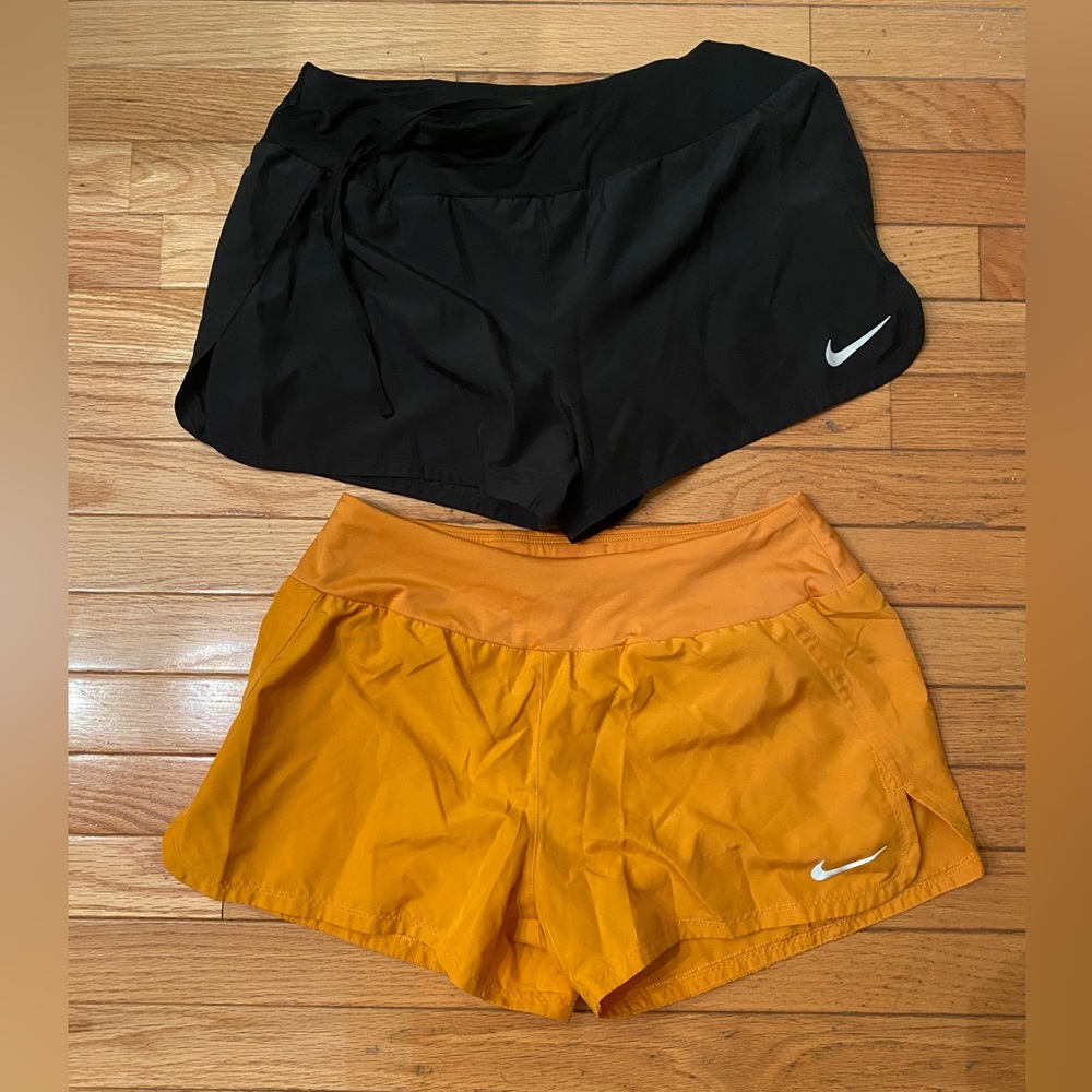 2 pair Nike Dri-Fit Women's Track Gym Running Short Size M Waist 28"-30"